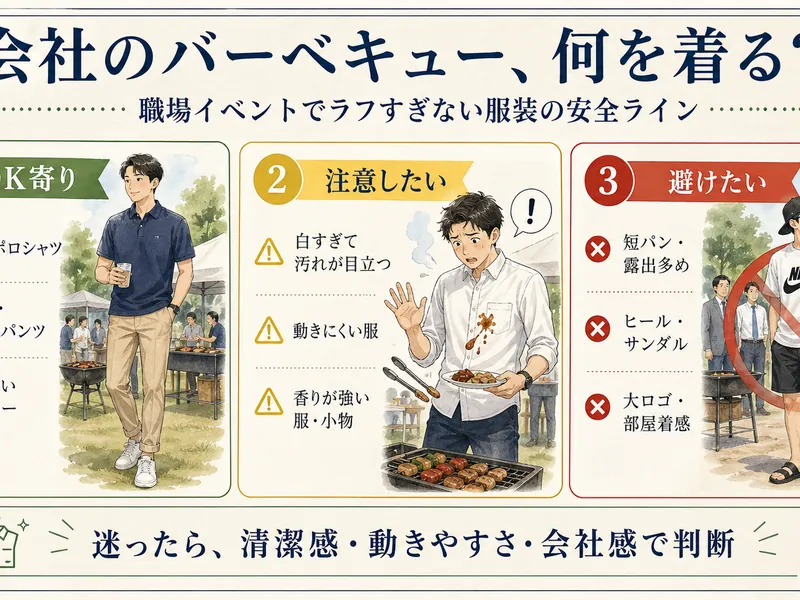 会社BBQの服装