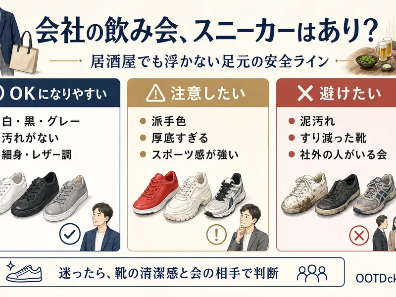 会社の飲み会スニーカー