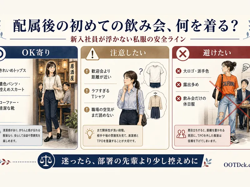 配属後の初飲み会服装
