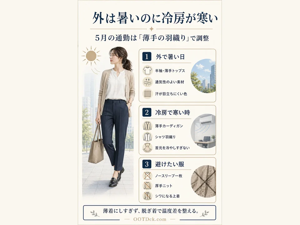 5月の通勤温度差対策