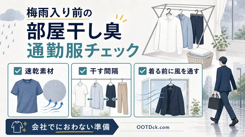 部屋干し臭と通勤服の対策